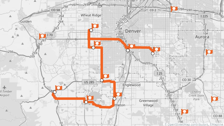 Routing in Mapline - Step 3