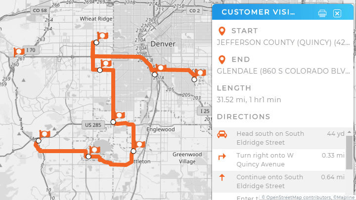 Routing in Mapline - Step 4