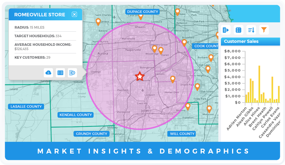 Map image with route lines and driving directions